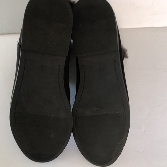 Old Navy suede & fur black booties size 9 - Picture 11 of 12